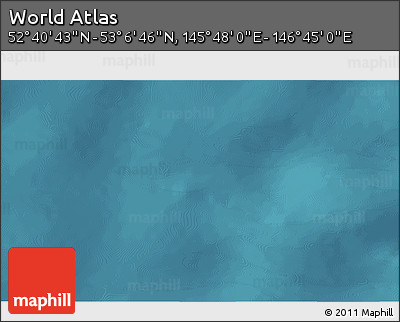 Satellite 3D Map of the Area around 52° 53' 45" N, 146° 16' 30" E