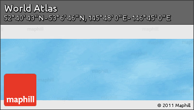 Political Panoramic Map of the Area around 52° 53' 45" N, 146° 16' 30" E