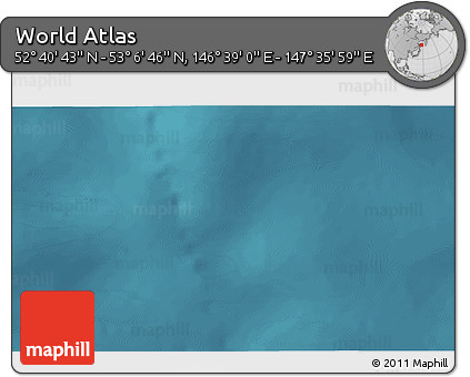 Satellite 3D Map of the Area around 52° 53' 45" N, 147° 7' 30" E