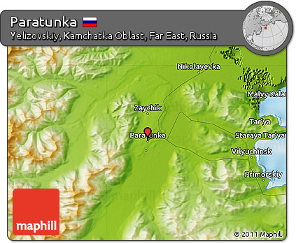 Physical Map of Paratunka
