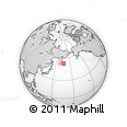 Outline Map of the Area around 52° 53' 45" N, 165° 49' 29" E, rectangular outline