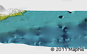 Satellite Panoramic Map of the area around 52° 53' 45" N, 168° 13' 29" W
