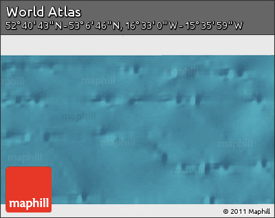 Satellite 3D Map of the Area around 52° 53' 45" N, 16° 4' 29" W