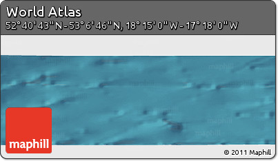 Satellite Panoramic Map of the Area around 52° 53' 45" N, 17° 46' 29" W