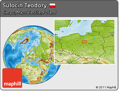 Physical Location Map of Sułocin Teodory