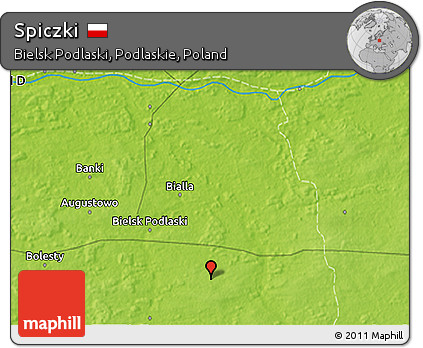 Physical 3D Map of Spiczki