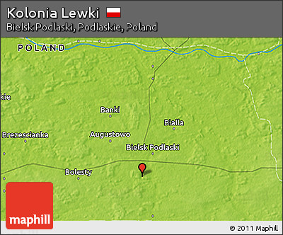 Physical 3D Map of Kolonia Lewki