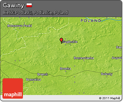 Physical 3D Map of Gawiny