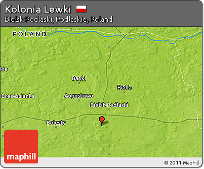 Physical 3D Map of Kolonia Lewki