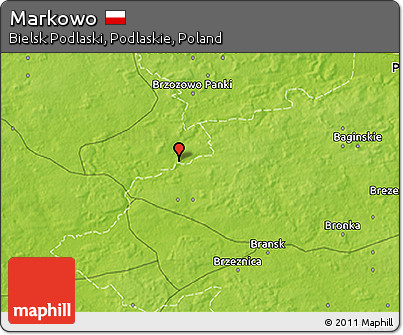 Physical 3D Map of Markowo