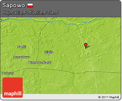 Physical 3D Map of Sapowo