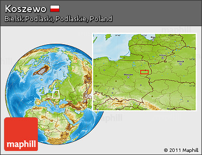 Physical Location Map of Koszewo