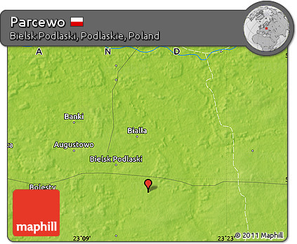 Physical Map of Parcewo