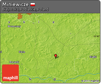 Physical Map of Miniewicze