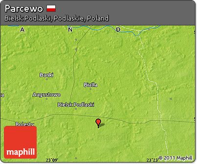Physical Map of Parcewo