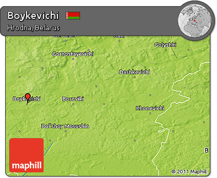 Physical 3D Map of Boykevichi
