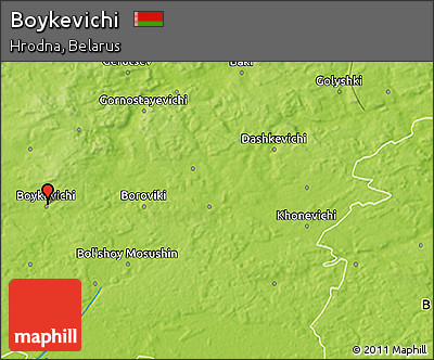 Physical 3D Map of Boykevichi