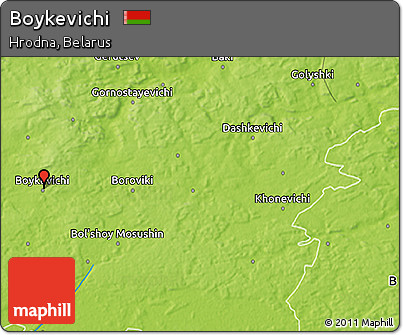 Physical 3D Map of Boykevichi