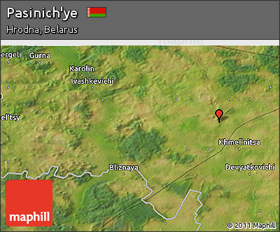 Satellite 3D Map of Pasinich'ye