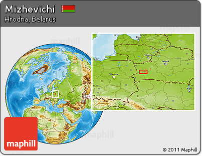 Physical Location Map of Mizhevichi