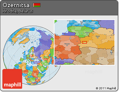 Political Location Map of Ozernitsa