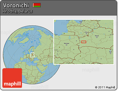 Savanna Style Location Map of Voronichi