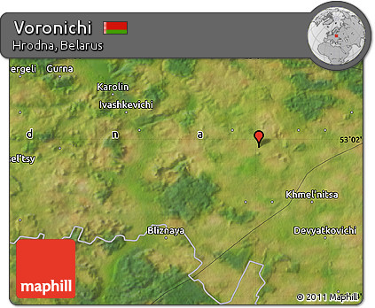 Satellite Map of Voronichi