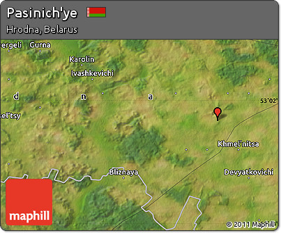 Satellite Map of Pasinich'ye