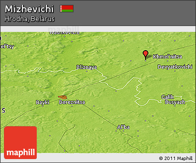 Physical Panoramic Map of Mizhevichi