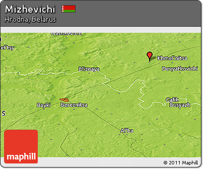 Physical Panoramic Map of Mizhevichi