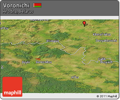 Satellite Panoramic Map of Voronichi
