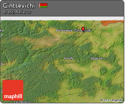 Satellite 3D Map of Gintsevichi