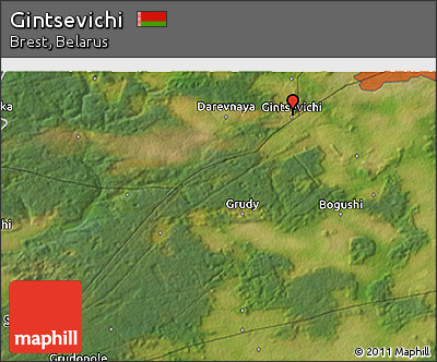 Satellite 3D Map of Gintsevichi