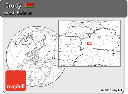 Blank Location Map of Grudy