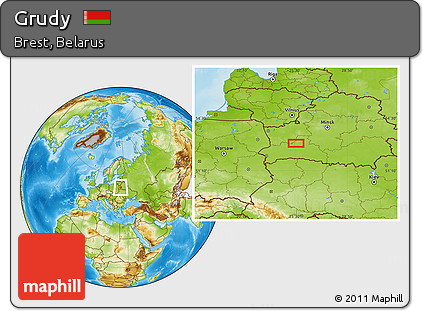 Physical Location Map of Grudy