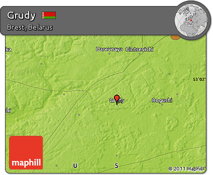 Physical Map of Grudy