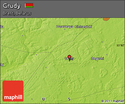 Physical Map of Grudy