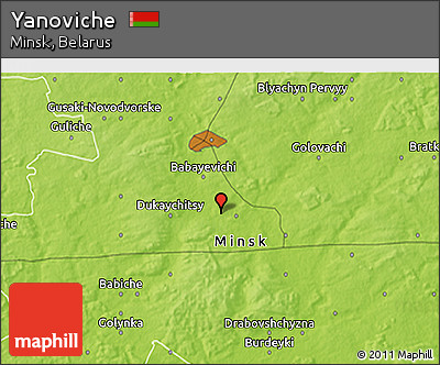 Physical 3D Map of Yanoviche