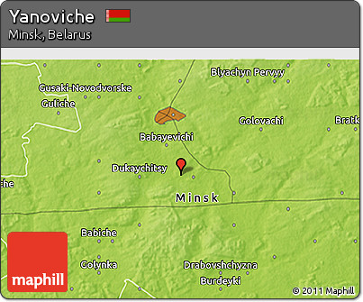 Physical 3D Map of Yanoviche