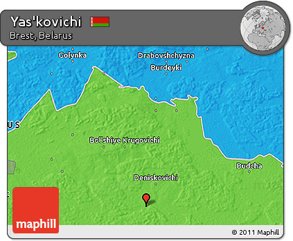 Political 3D Map of Yas'kovichi