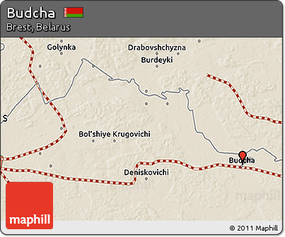 Shaded Relief 3D Map of Budcha