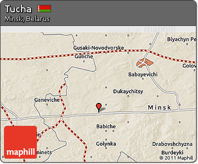Shaded Relief 3D Map of Tucha