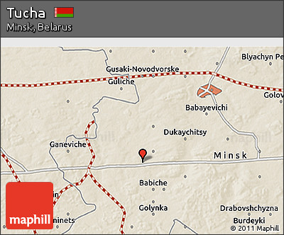 Shaded Relief 3D Map of Tucha