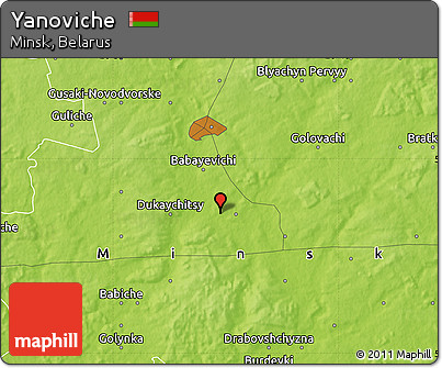 Physical Map of Yanoviche