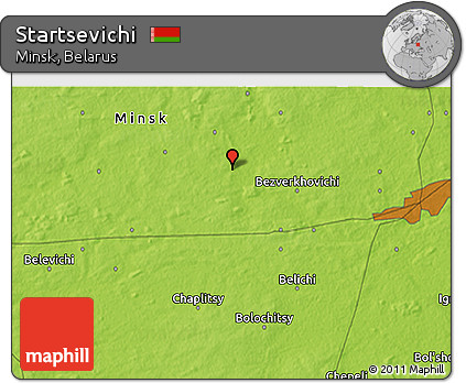 Physical 3D Map of Startsevichi