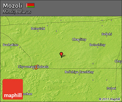 Physical 3D Map of Mozoli