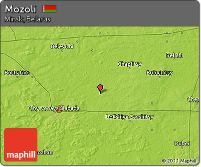 Physical 3D Map of Mozoli