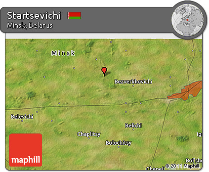 Satellite 3D Map of Startsevichi
