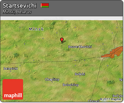 Satellite 3D Map of Startsevichi