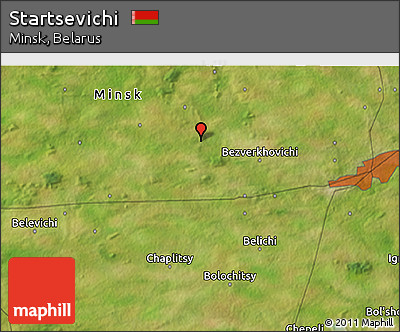Satellite 3D Map of Startsevichi